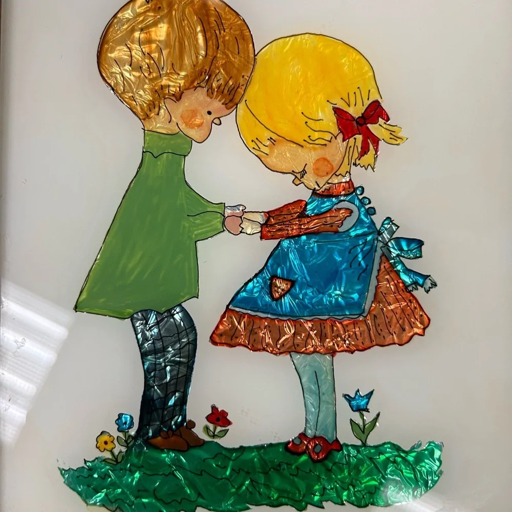 Vintage FIRST LOVE Foil Picture